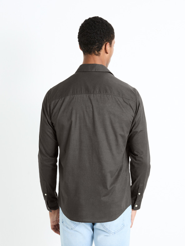 Celio Celio Fames Dunkelgraues Herrenhemd