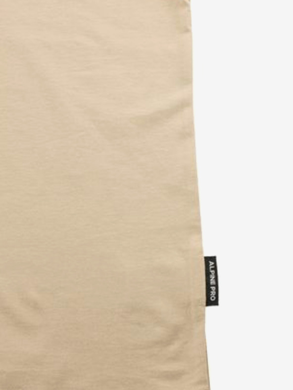 ALPINE PRO Beigefarbenes Herren-T-Shirt ALPINE PRO WEDOR