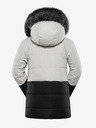ALPINE PRO Schwarz-weiße Mädchen Winterjacke ALPINE PRO Egypo
