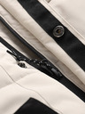 ALPINE PRO Schwarz-weiße Mädchen Winterjacke ALPINE PRO Egypo