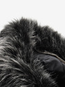 ALPINE PRO Schwarz-weiße Mädchen Winterjacke ALPINE PRO Egypo
