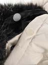 ALPINE PRO Schwarz-weiße Mädchen Winterjacke ALPINE PRO Egypo
