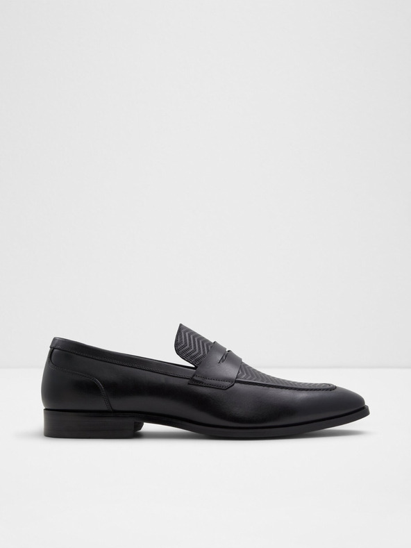 Aldo Schwarze Herren Leder-Slipper ALDO Aalto