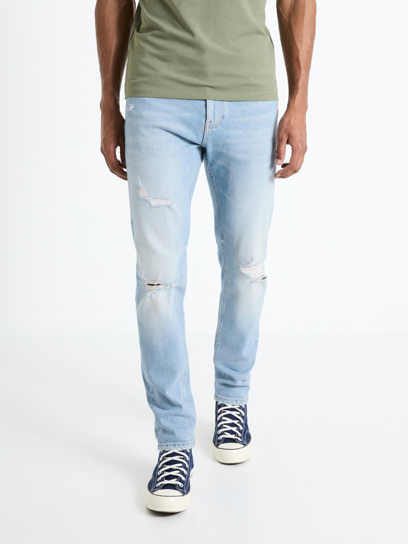 Celio Hellblaue Slim Fit Jeans für Herren Celio Fostroy