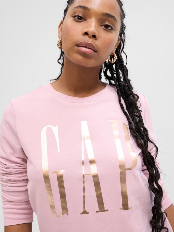 GAP Sweatshirt mit metallischem Logo GAP