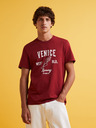 Celio Rotes Herren-T-Shirt Celio Feklyn