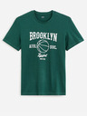 Celio Dunkelgrünes Herren-T-Shirt Celio Feklyn