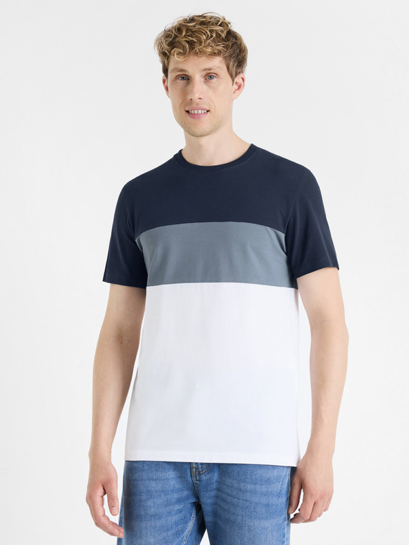 Celio Dunkelblaues Herren-T-Shirt Celio Febloc