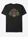 ZOOT.Fan Schwarzes Unisex-T-Shirt mit ZOOT.Fan Un Poco Loco Floral Emb Pixar