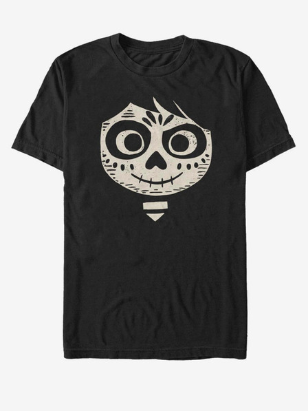 ZOOT.Fan Schwarzes Unisex-T-Shirt bedruckt mit ZOOT.Fan Miguel Face Pixar