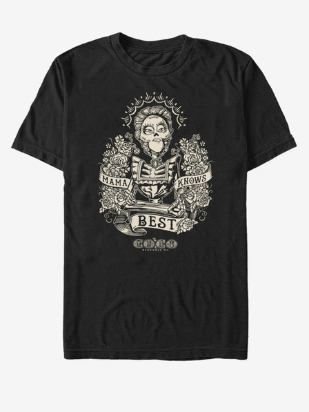 ZOOT.Fan Schwarzes Unisex-T-Shirt bedruckt mit ZOOT.Fan Mama Knows Pixar