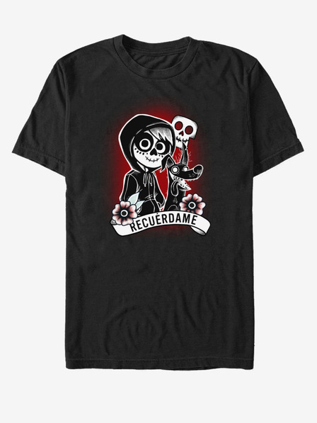 ZOOT.Fan Schwarzes Unisex-T-Shirt ZOOT.Fan Recuerdame Tattoo Pixar