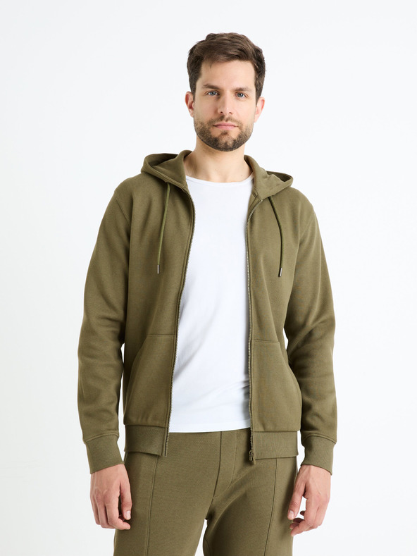 Celio Khaki Herren Kapuzenpullover Celio Fepiquet
