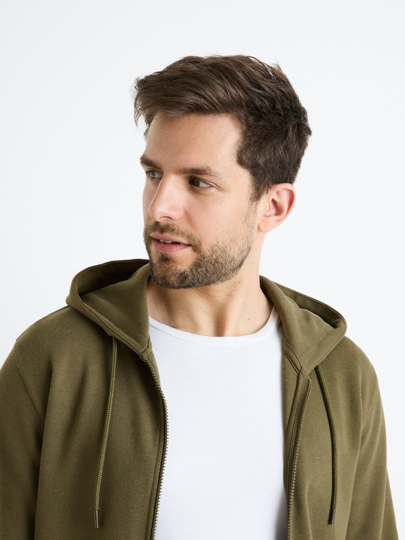Celio Khaki Herren Kapuzenpullover Celio Fepiquet