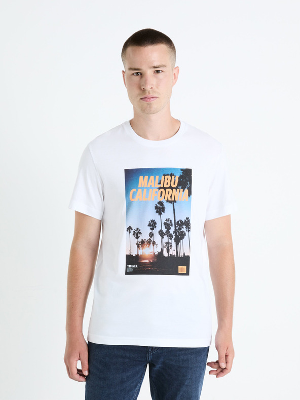 Celio Weißes Herrenhemd Celio