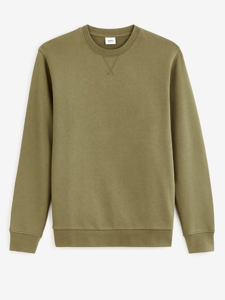 Celio Khakifarbenes Herren-Sweatshirt Celio Feseven