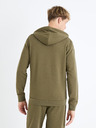 Celio Khaki Herren-Kapuzenpullover Celio Fethree