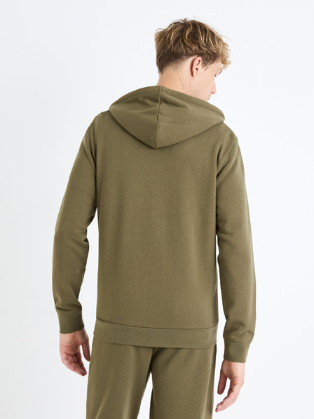 Celio Khaki Herren-Kapuzenpullover Celio Fethree