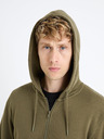 Celio Khaki Herren-Kapuzenpullover Celio Fethree