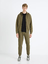 Celio Khaki Herren-Kapuzenpullover Celio Fethree