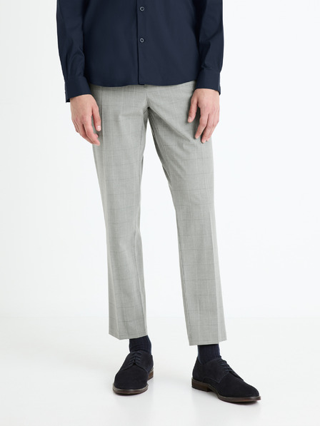 Celio Hellgraue Herren Karo-Kurzhose Celio Fonoel