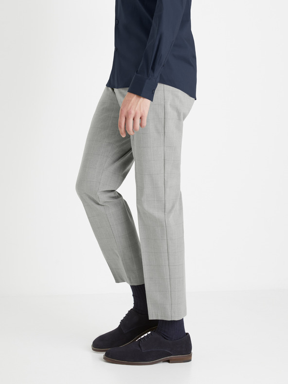 Celio Hellgraue Herren Karo-Kurzhose Celio Fonoel