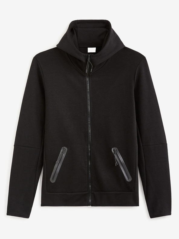 Celio Schwarze Herren-Kapuzenjacke Celio Fenewyoke