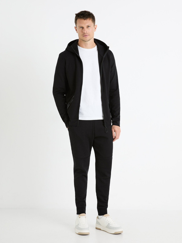 Celio Schwarze Herren-Kapuzenjacke Celio Fenewyoke