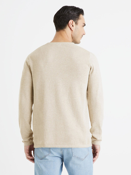 Celio Beige Herrenpullover Celio Felano