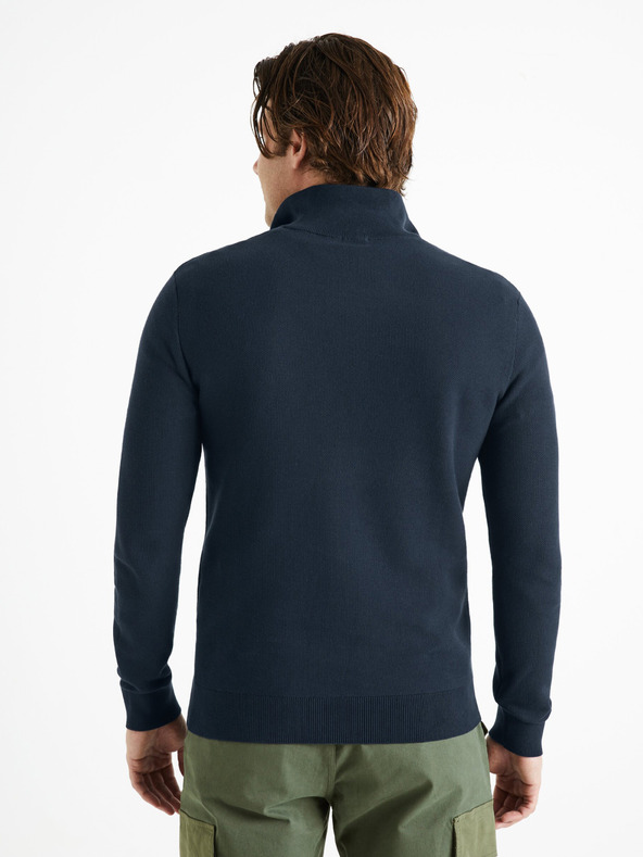 Celio Dunkelblauer Herrenpullover Celio Celim