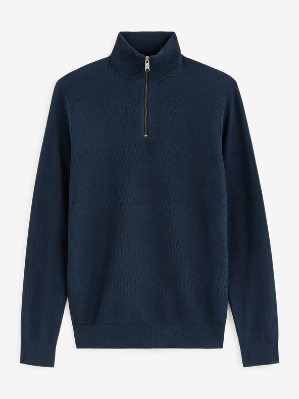 Celio Dunkelblauer Herrenpullover Celio Celim