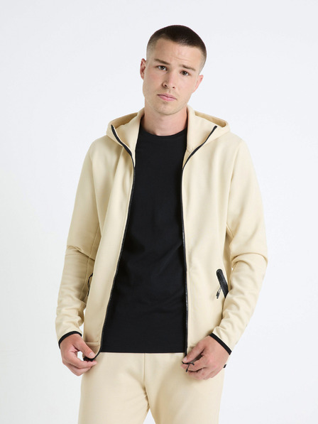 Celio Herren-Kapuzenpullover Creme Celio Fenewyoke