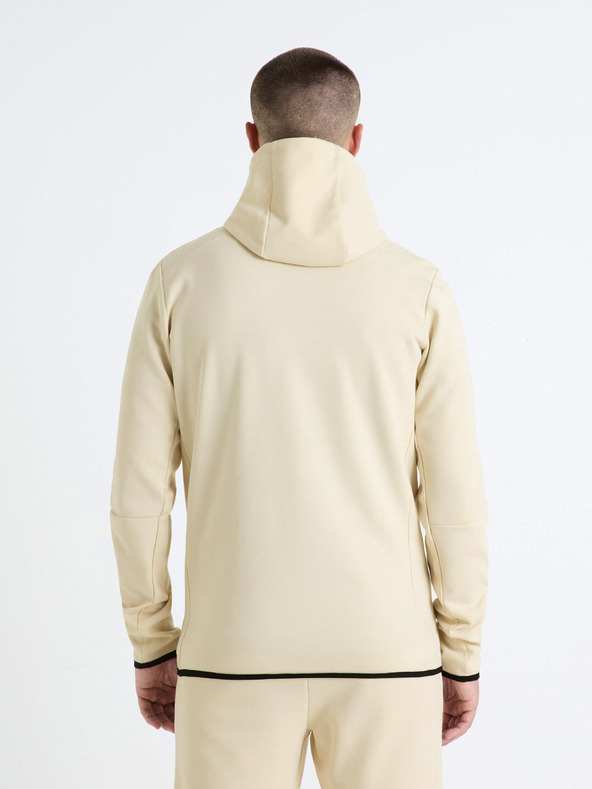 Celio Herren-Kapuzenpullover Creme Celio Fenewyoke