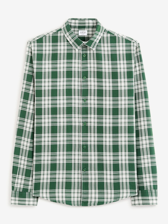 Celio Grünes Herrenhemd Celio Fadro