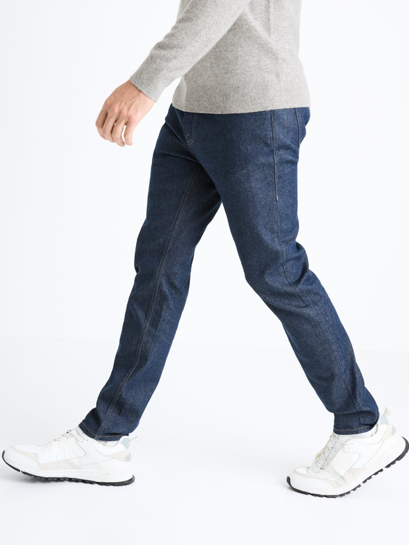 Celio Dunkelblaue Slim Fit Herrenjeans Celio Fotaper