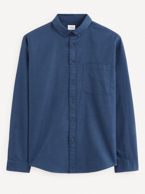 Celio Dunkelblaues Herrenhemd Celio Farobone2