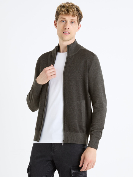 Celio Grauer Herrenpullover Celio Fegillou