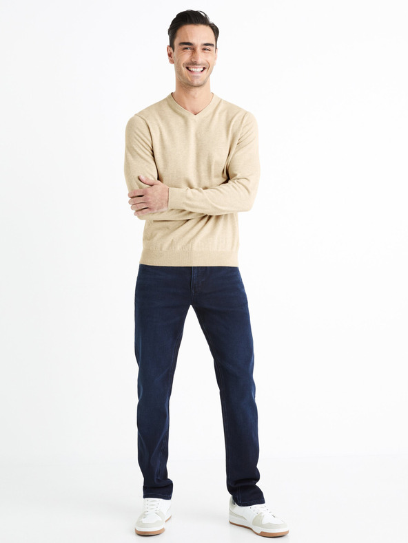 Celio Beige Herren Pullover Celio Decotonv