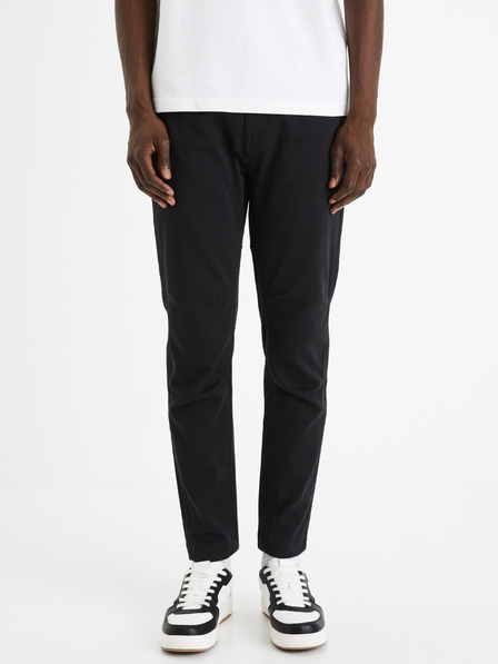 Celio Schwarze Herren-Cropped-Hose Celio Fodamso