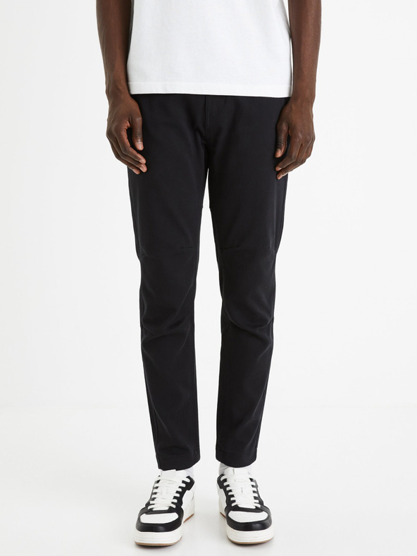 Celio Schwarze Herren-Cropped-Hose Celio Fodamso
