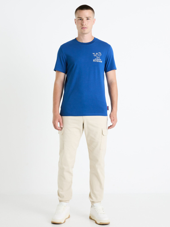 Celio Blaues Herren-T-Shirt Celio Fullmetal Alchemist