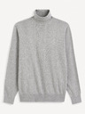 Celio Grauer Herren-Basic-Rollkragenpullover Celio Feroll