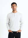Celio Hellgrauer Herren-Basic-Pullover Celio Fepax