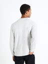 Celio Hellgrauer Herren-Basic-Pullover Celio Fepax