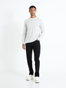 Celio Hellgrauer Herren-Basic-Pullover Celio Fepax