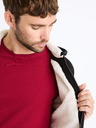 Celio Schwarzer isolierter Herren-Kapuzenpullover mit Reißverschluss Celio Fesherpax