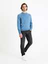 Celio Blauer Herren-Basic-Pullover Celio Febasic