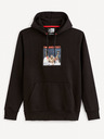 Celio Schwarzer Herren-Kapuzenpullover Celio Muhammad Ali