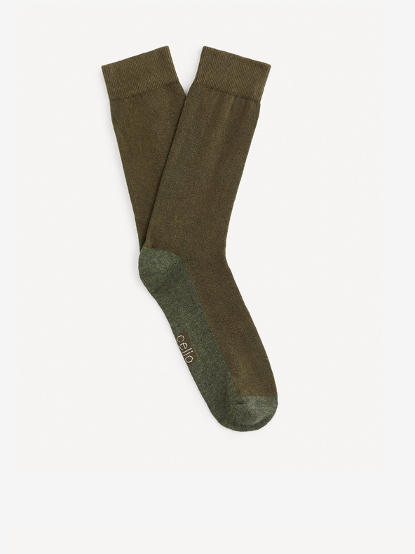 Celio Khaki Herrensocken Celio Fisomel