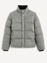 Celio Graue Herren-Winter-Steppjacke mit Kunstpelz Celio Fumilan2